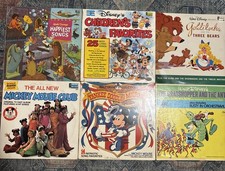 Walt Disney Vinyl LP’s Lot of 6 Vintage Disneyland LP Records 1960s - 80s picture