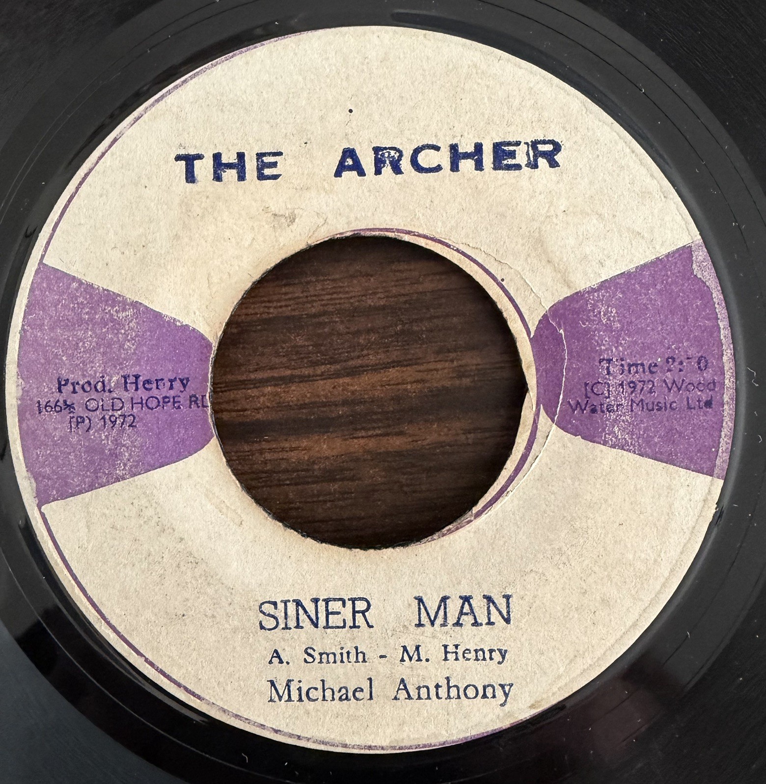 MICHAEL ANTHONY - sinner man - THE ARCHER rare deep roots HEAR