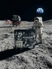 Vintage 1969 Time-Life “To The Moon” 6-LP Vinyl Box Set & HC Book Apollo 11 NASA picture