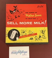 Vtg Mother Goose 45 RPM Record Lot (2) To Help You Sell More Milk Rare Vinyl picture