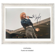 Hayley Williams Rare Autograph from Paramore Hand Signed Photo 12x8 Verified COA picture