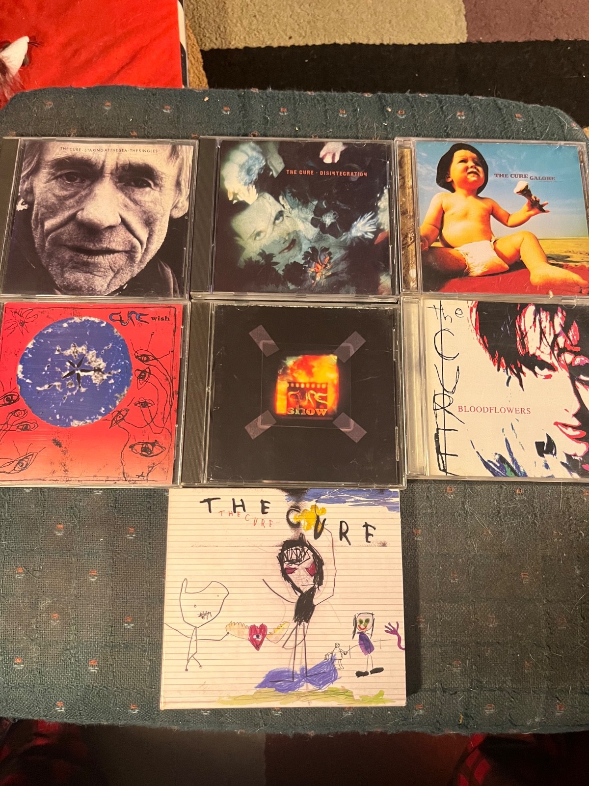 LOT OF 7 - THE CURE CD - STARING AT SEA DISINTEGRATION SHOW BLOODFLOWERS  GALORE