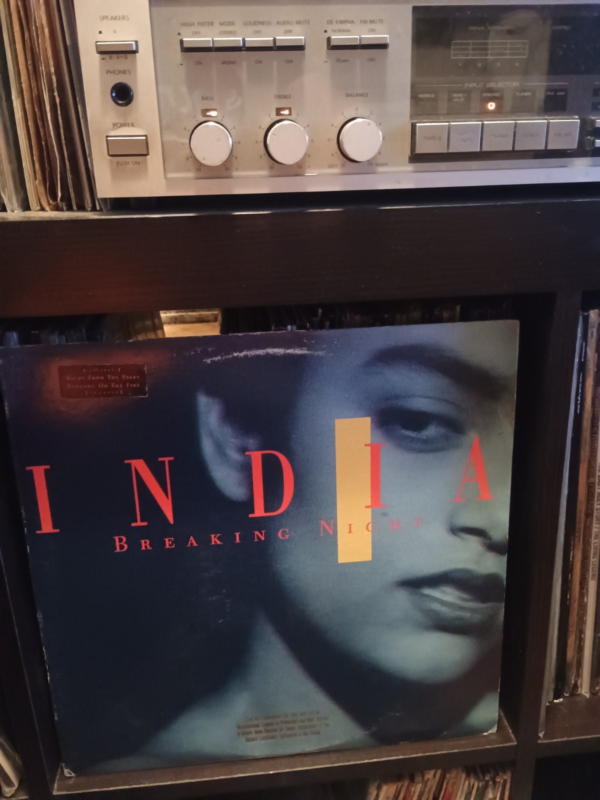India - Breaking Night Vinyl Record Rare 1990 US pressing Promo VG+
