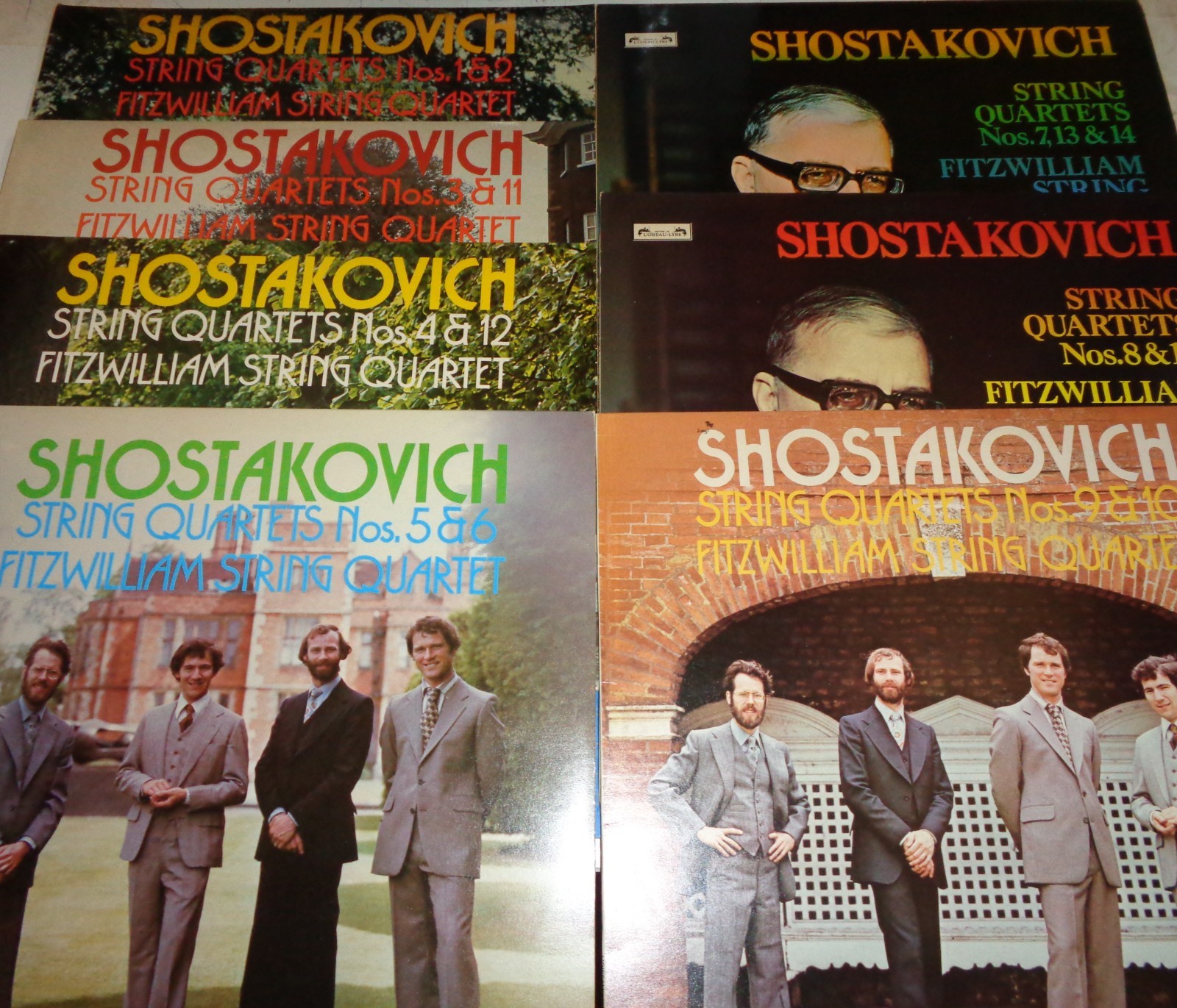 Fitzwilliam Quartet SHOSTAKOVICH 15 String Quartets - L'Oiseau-Lyre 7 LPs