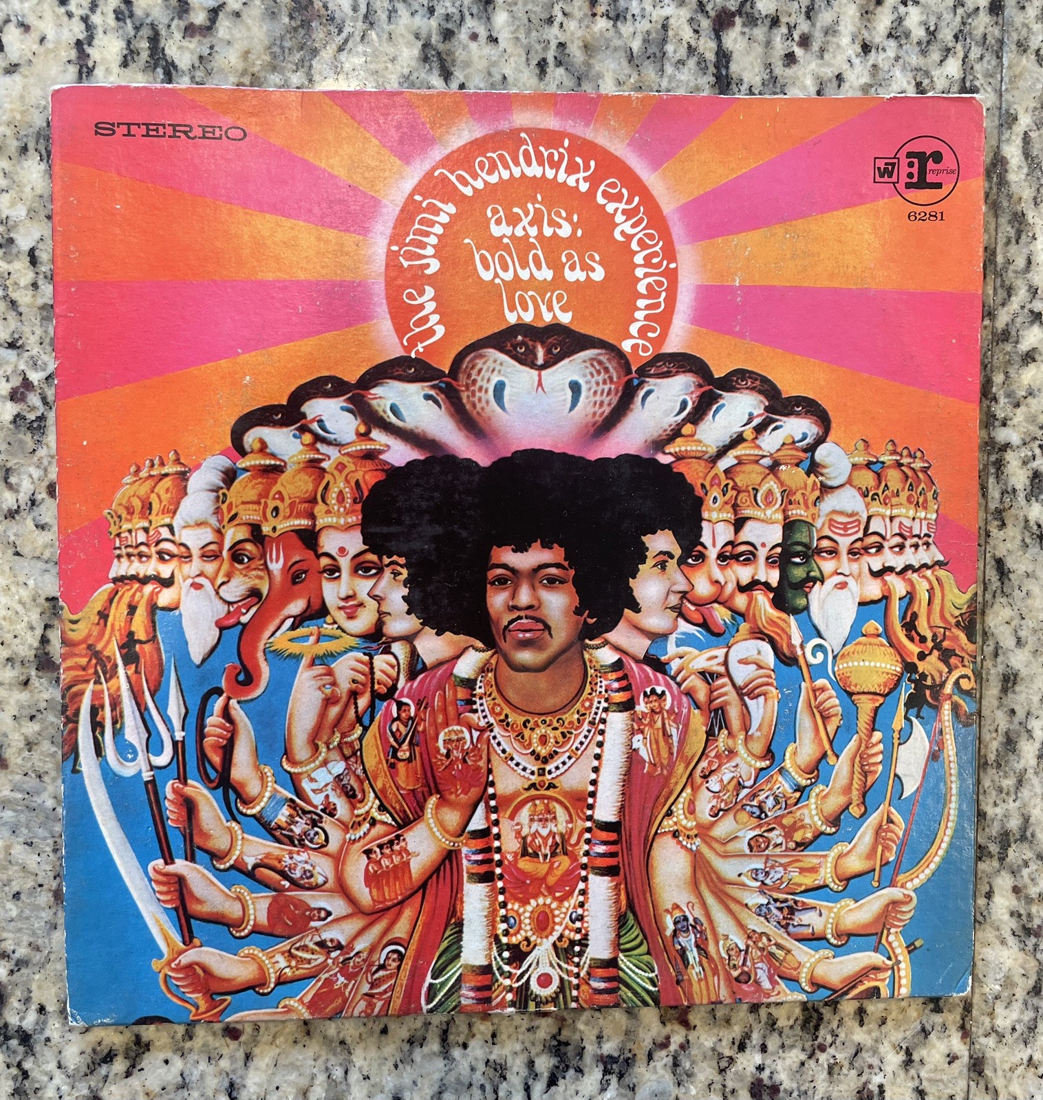 JIMI HENDRIX Axis Bold As Love LP Vinyl Record 1968 Tri Color Press
