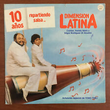Dimension Latina ‎– 10 Años Repartiendo Salsa [1982] Vinyl LP Latin Salsa LAD picture