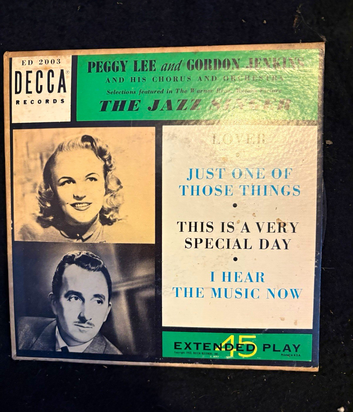 Decca Peggy Lee & Gordon Jenkins The Jazz Singer 7