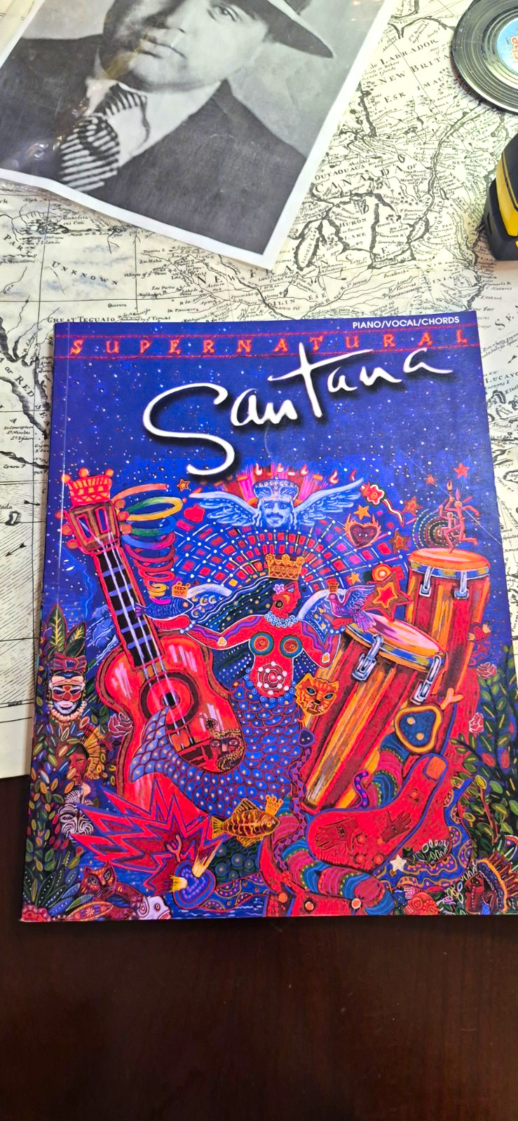 Santana Supernatural Piano Vocal Chords Sheet Music Songbook 2000 Warner Bros