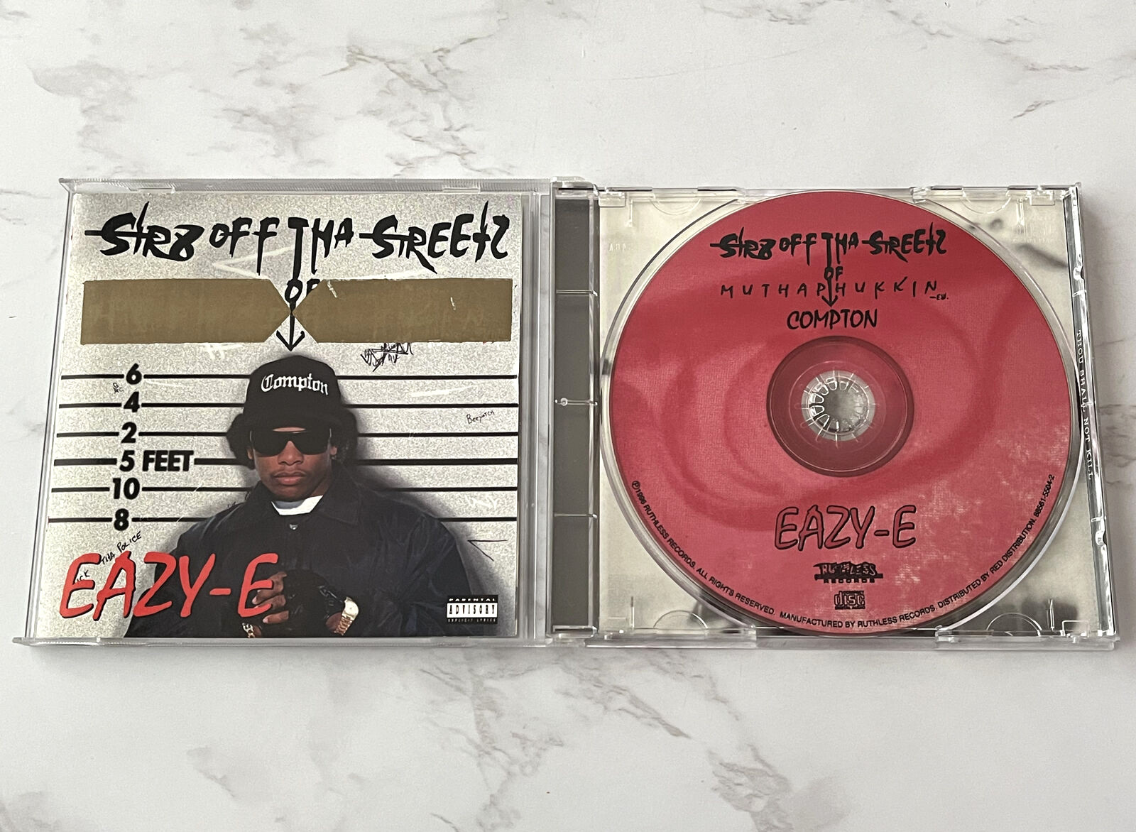 Eazy E Str8 Off Tha Streetz Of Muthaphu**in Compton CD ORIG. Ruthless N.W.A. OOP
