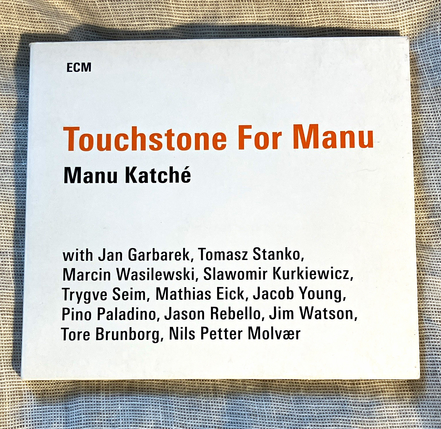 Manu Katché - Touchstone For Manu (CD, 2014) ECM Jazz ECM 2419