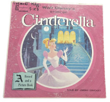 Cliff Edwards and Cast Walt Disney's Story Of Cinderella LP Album Mono 1958 RARE picture