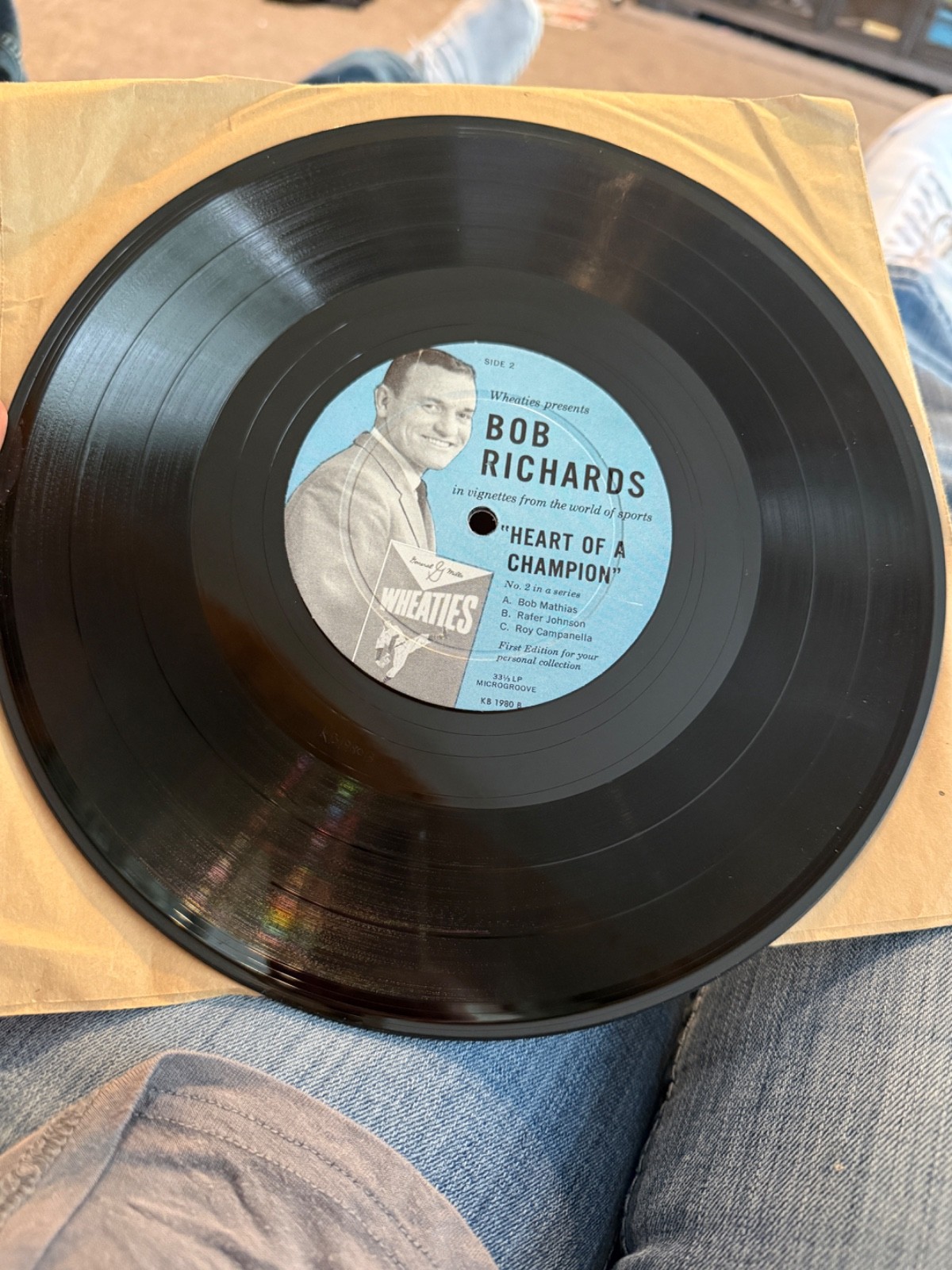 Vintage 1959 Wheaties Bob Richards 10\