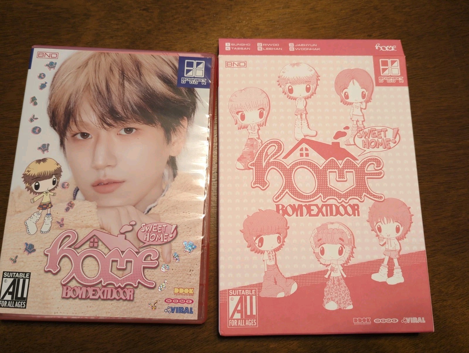 BOYNEXTDOOR Home Sweet Home Riu Version Album With Sungho Leehan Photo Cards