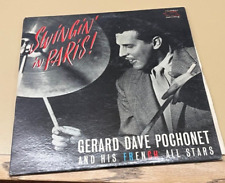 Gerard Dave Pochonet Swingin In Paris Private Press Jazz 1959 Autographed picture