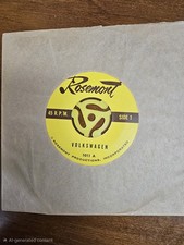 RARE--Volkswagen-- Sounds by Rosemont  Productions VINTAGE 45 RPM Record picture