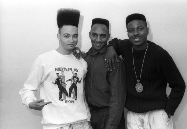 Rap group Kid 'n Play appear in a portrait taken on February 10, - Old Photo 2