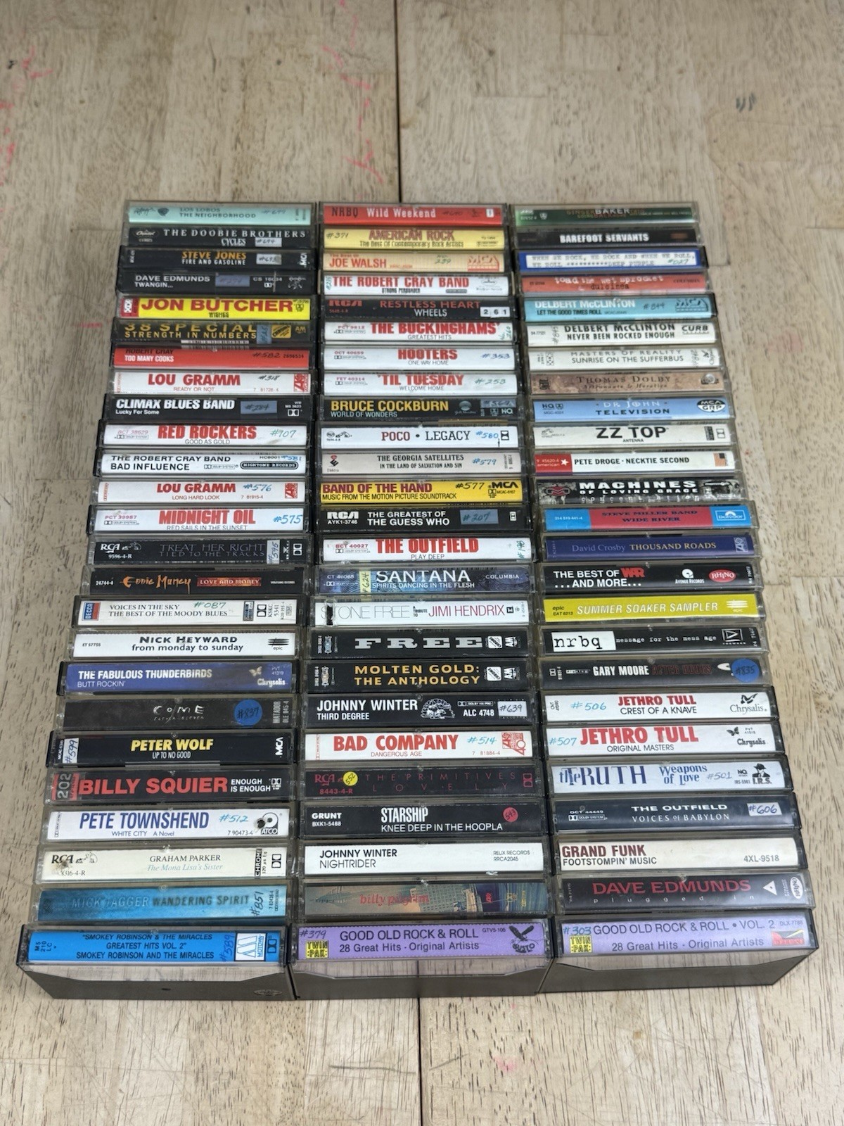 Huge Lot of 75 Hard Rock Pop Folk Classic New Wave Cassette Tapes 70s 80s 90s