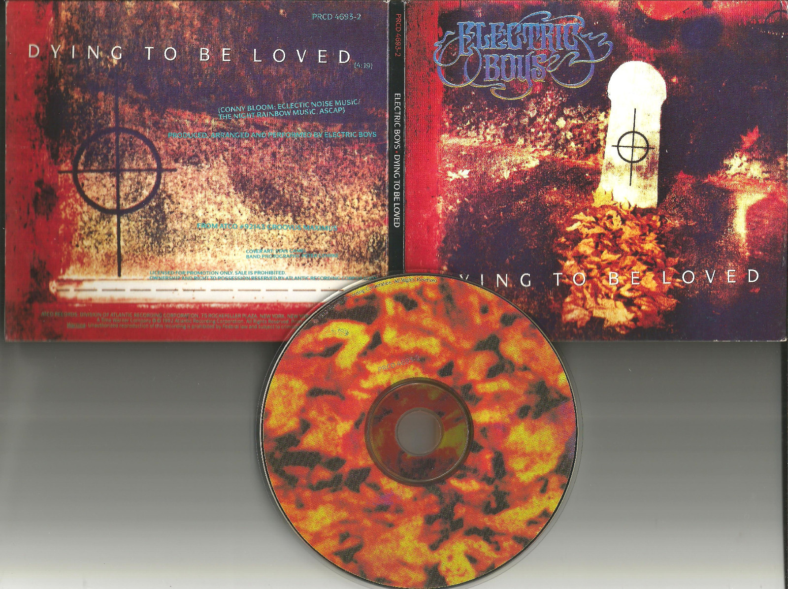ELECTRIC BOYS Dying to be love PROMO Radio CD Single 1992 USA w/ BAND PHOTO