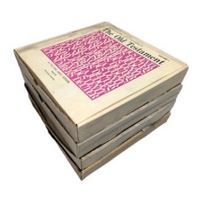 Talking Bible Old & New Testament KJV Album LP Box Set A. Scourby ABS Complete picture