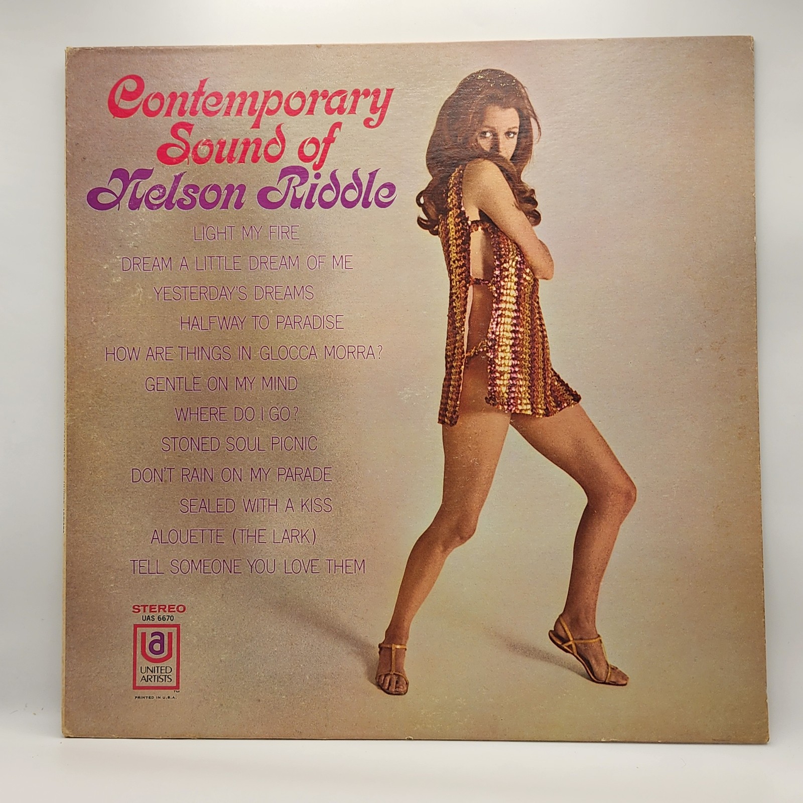 Nelson Riddle Contemporary Sound Of Nelson Riddle 1968 Vinyl LP Promo VG/VG+