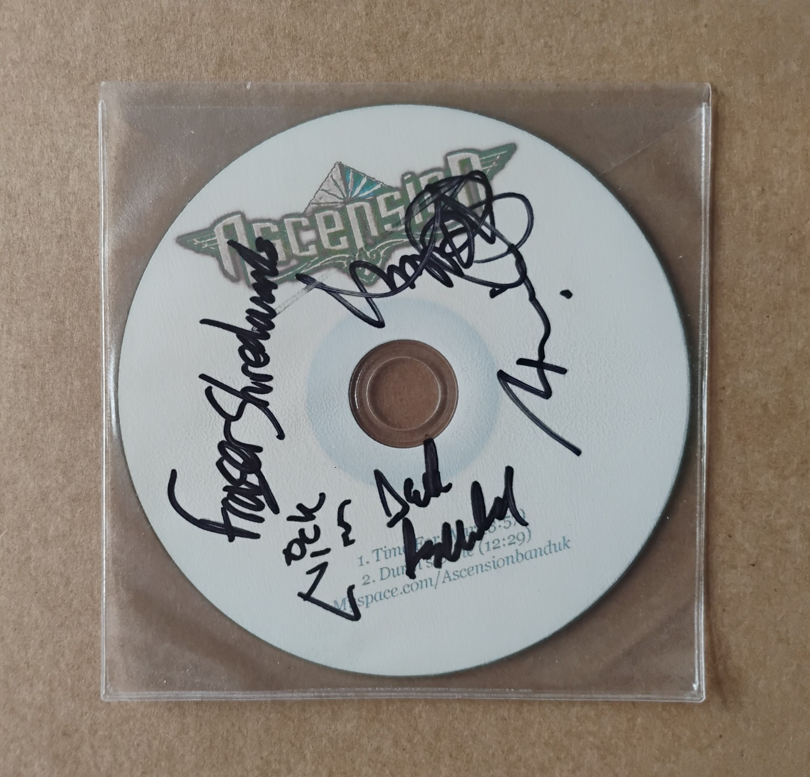 ASCENSION Time For War / Durin\'s Bane VERY RARE SIGNED 2009 CD SINGLE