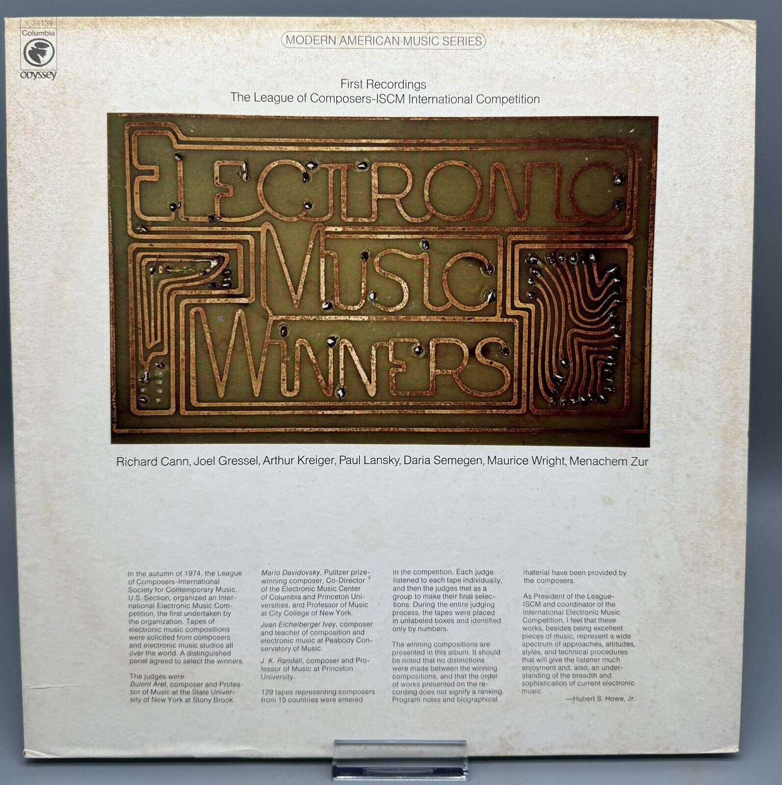 Electronic Music Winners Various Artists Vintage Vinyl LP 1976 Columbia Exc