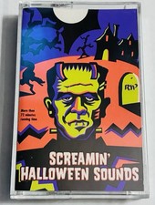 Screamin Halloween Sounds Cassette Tape 1997 K-Tel Vintage Spooky Scary SFX picture
