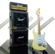 Mini Guitar JIMI HENDRIX stratocaster + Amplifier Amp 1:4 miniature collectible picture