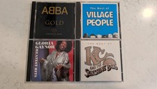 Disco Pop CD Lot of 4 ABBA Gold Village People KC Sunshine Band Gloria Gaynor picture