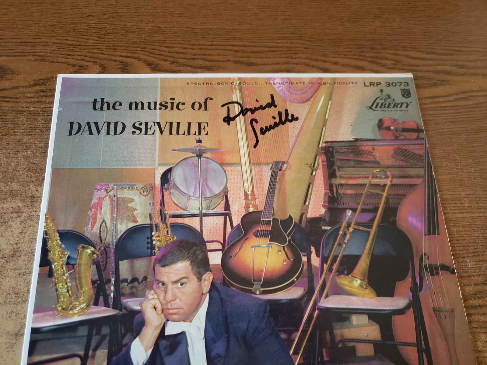 autographed 1950s VG++ Music Of David Seville CHIPMUNKS ross bagdasian LP33