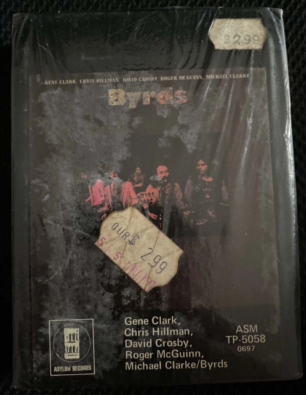 Vintage 1973 Byrds 8-Track Tape Asylum TP-5058 Rock Music