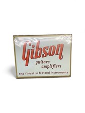 Reissue Gibson Guitar Amplifiers Sign Wall Decor picture