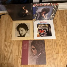 (5) Bob Dylan Lot LPs Vinyl Records Albums Vintage Pre Owned picture