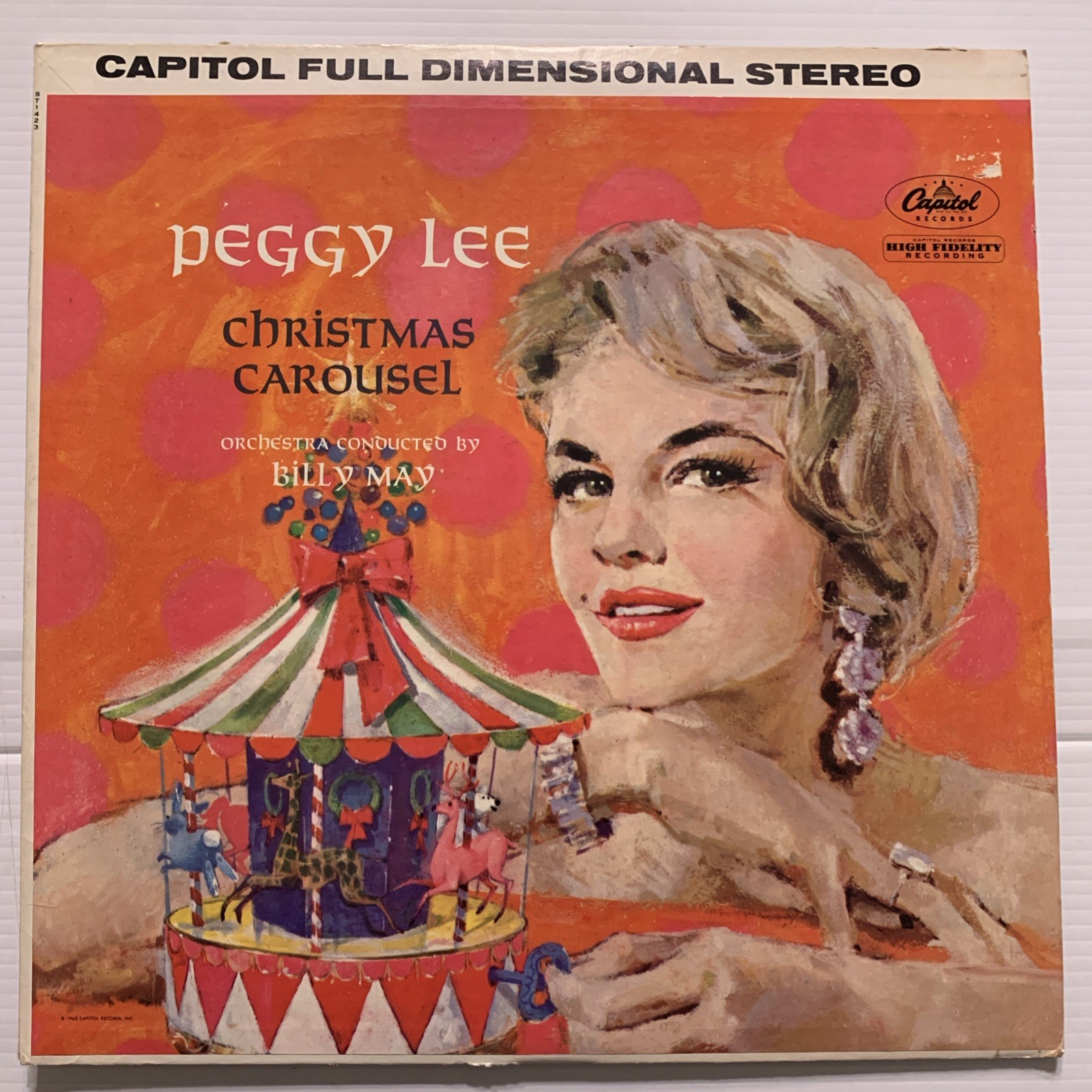Peggy Lee: Christmas Carousel ST1423 Capitol Records Play Tested VG To VG+