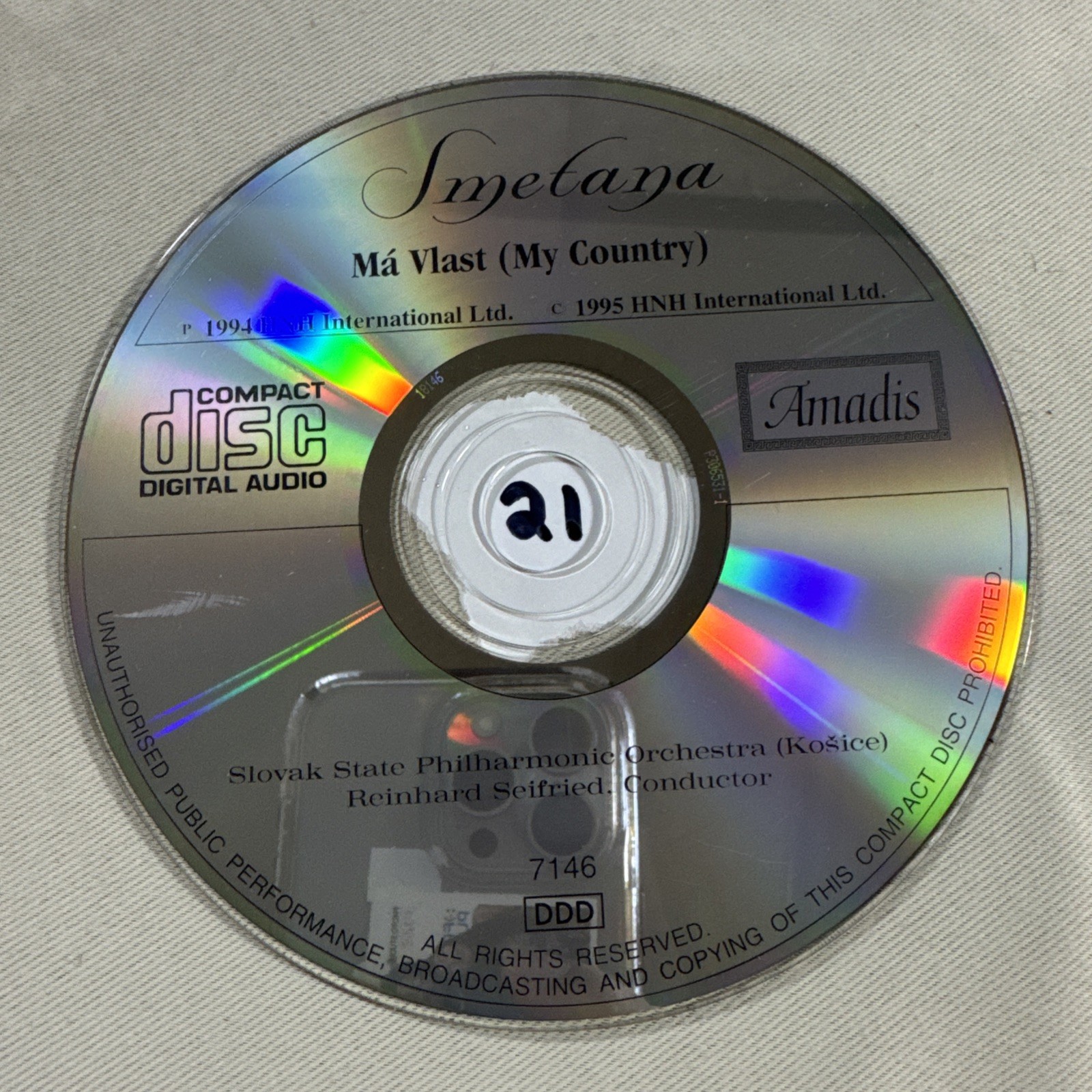 Smetana Ma Vlast My Country CD 1994