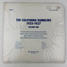 The California Ramblers – 1925-1927 Volume One Vinyl LP Record Album TOM-20 picture