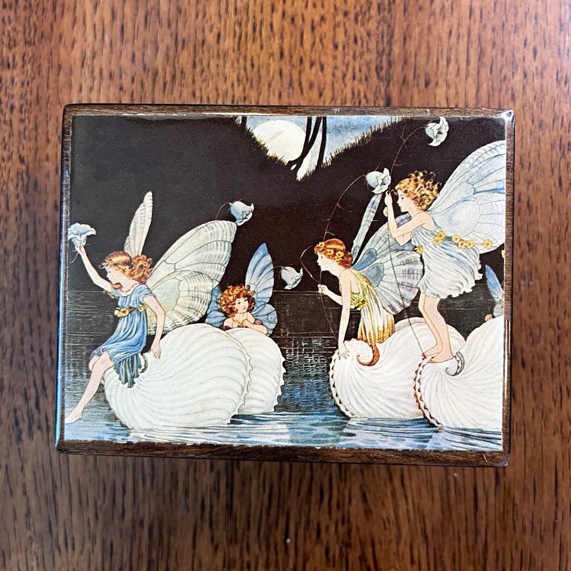 Collectible Vintage Reuge Moon River Music Box | Ida Rentoul Outhwaite