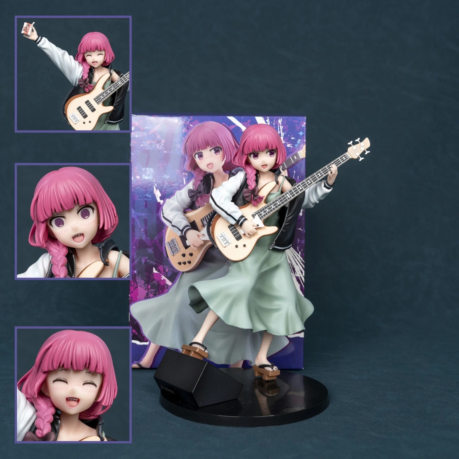 22CM Bocchi the Rock Hiroi Kikuri Anime Figure Bass Guitar PVC Statue Toy