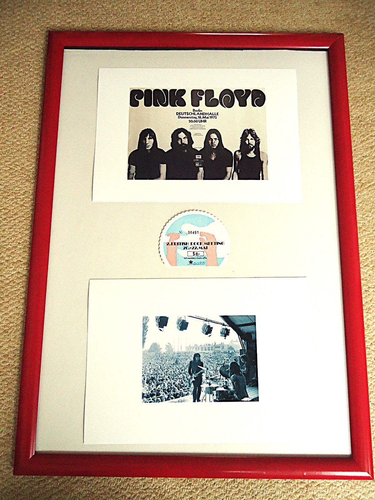 2. BRITISH ROCK MEETING GERMANY  1972 TICKET  EXCEPTIONAL RARE VINTAGE + IMAGES