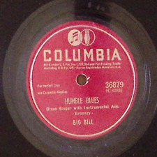 BIG BILL BROONZY HUMBLE BLUES / ROLL THEM BONES COLUMBIA BLUES 78 RPM 135 picture
