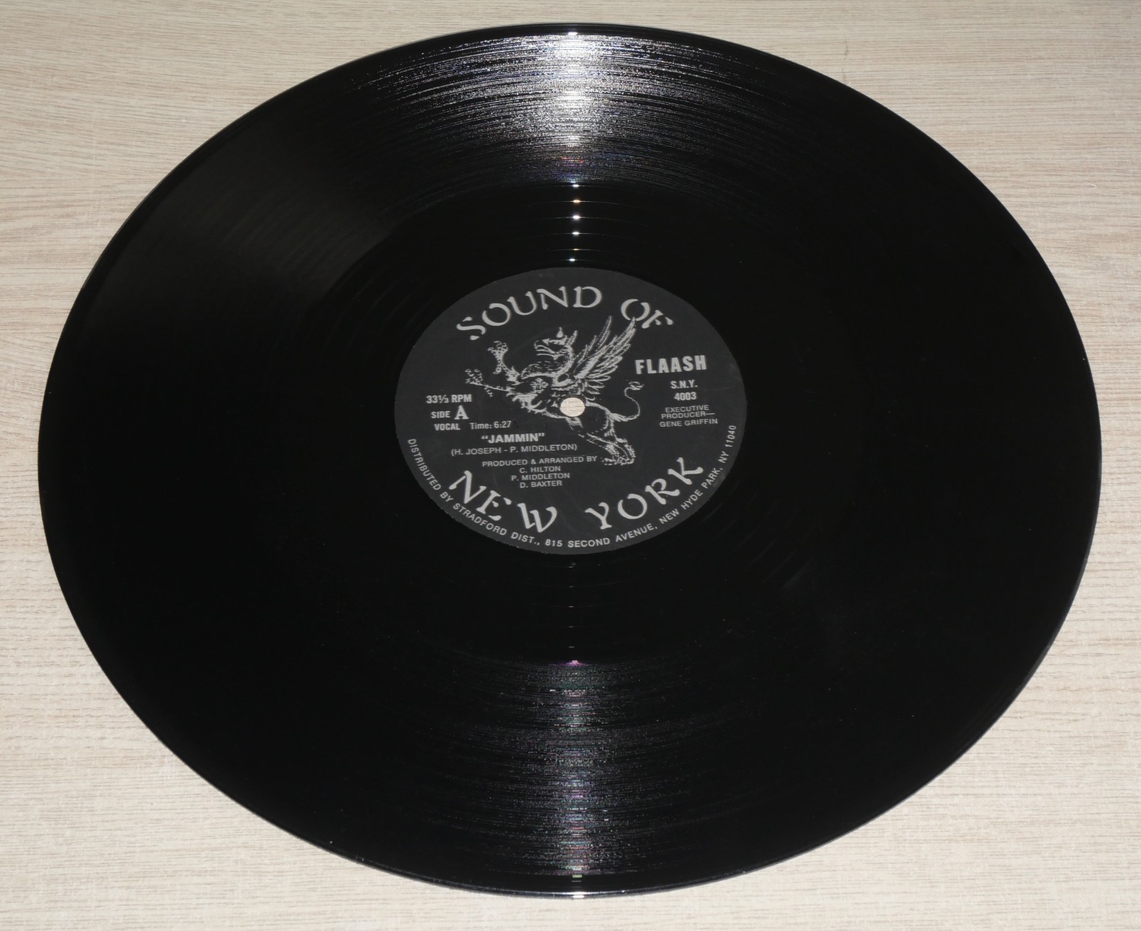 FLAASH Jammin' 1981 Funk/Soul on Sound Of New York ‎– S.N.Y. 4003 RARITY(PO)