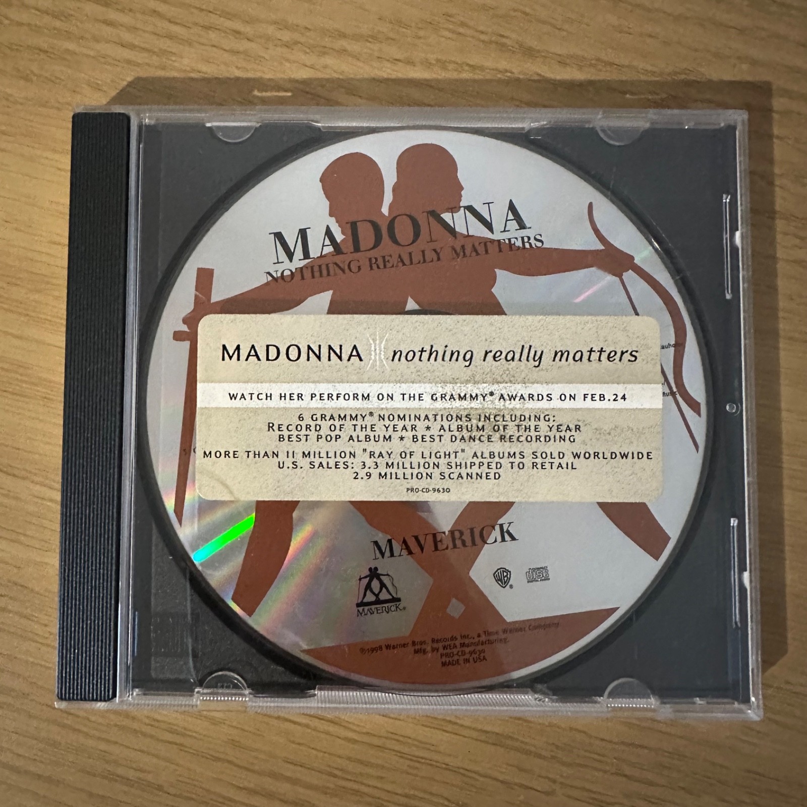 Madonna - NOTHING REALLY MATTERS - US Promo CD - 3 TRACK