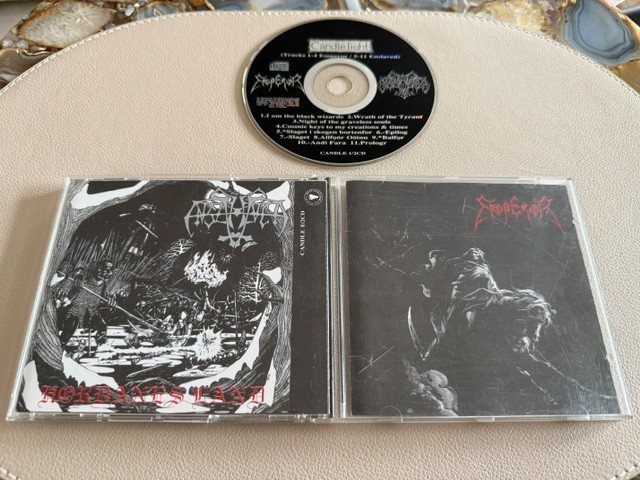 EMPEROR/ENSLAVED - EMPEROR/HORDANES LAND  CD (UK) 1994         MAYHEM,DARKTHRONE