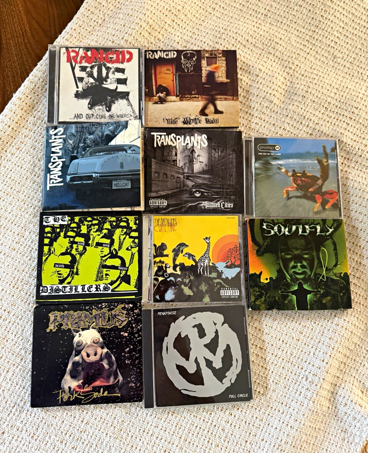 Punk cd lot Various artists lot of 10 Rancid, Transplants, Distillers etc