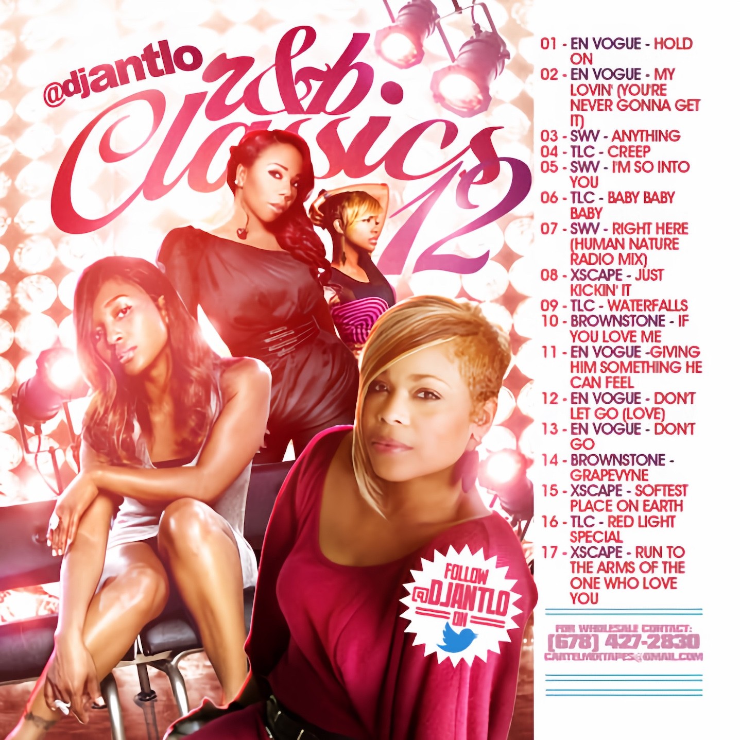 DJ ANT LO RNB CLASSICS VOL 12 R&B + SLOW JAMS MIXTAPE MIX CD