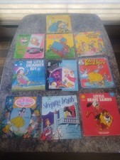 Lot of 10 Vintage Peter Pan Records Book and Record Set/Records 45rpm picture