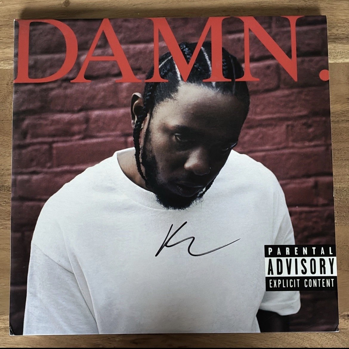 Kendrick Lamar DAMN. Vinyl Signed Autographed Record 