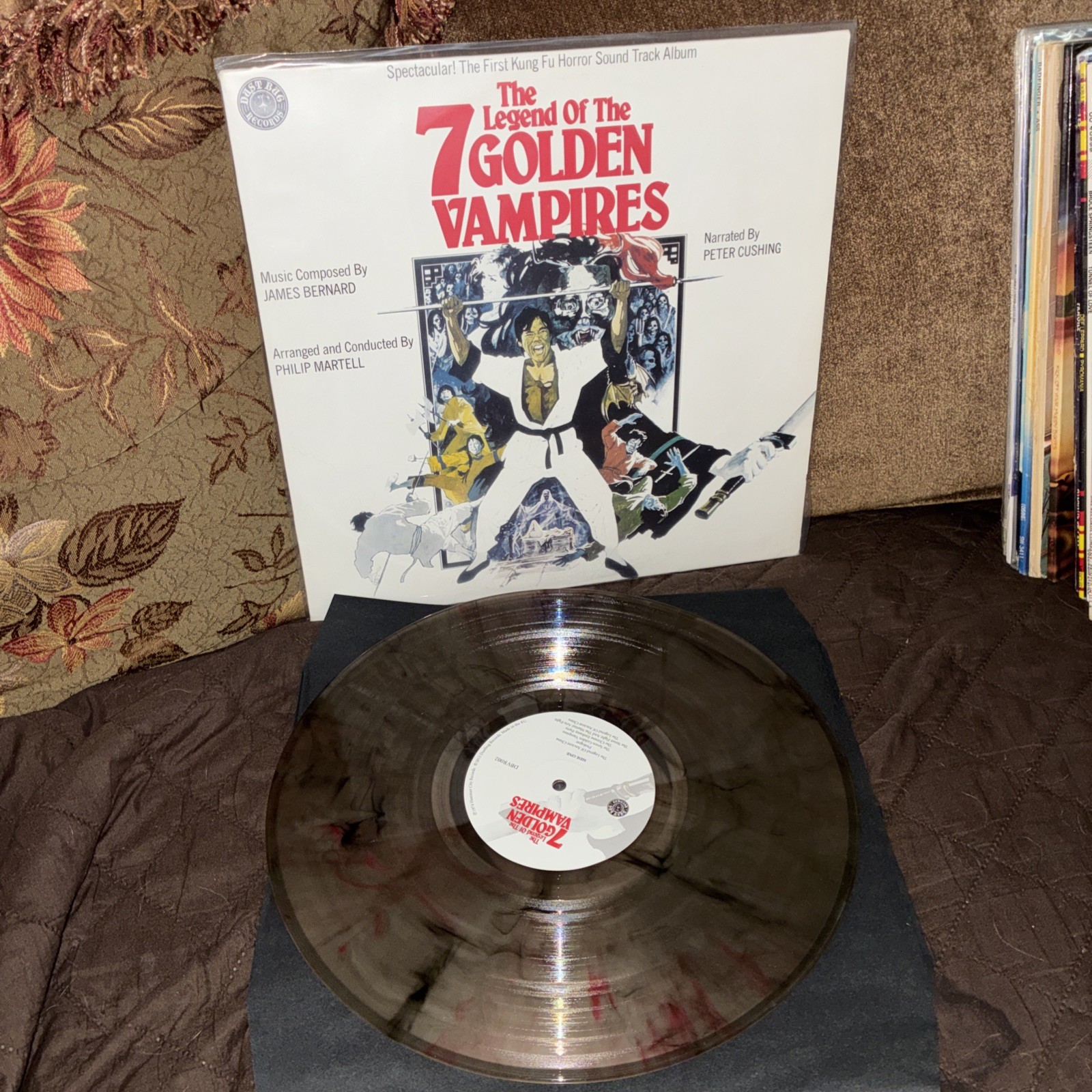 Legend Of 7 Golden Vampires Soundtrack Smoke Colored Vinyl Ex  2015 Dustberg