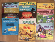 13 Vintage Disney 33 RPM Vinyl LP Orig Records lot from 1960s picture