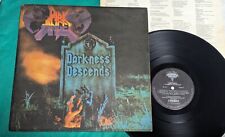 Dark Angel - Darkness Descends BRAZIL Lp 1st press 1987 Enigma Combat picture